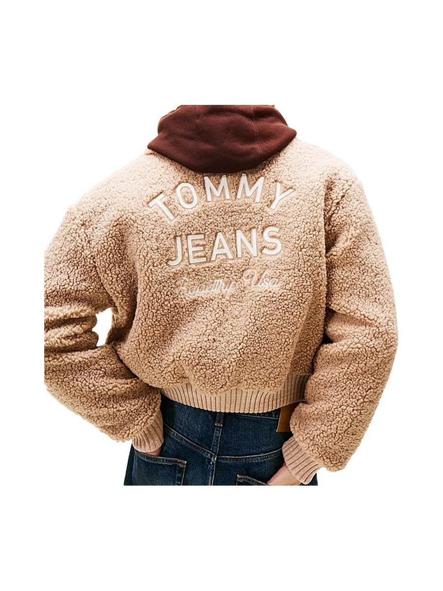 Veste Beige Femme Tommy Hilfiger Varsity 3