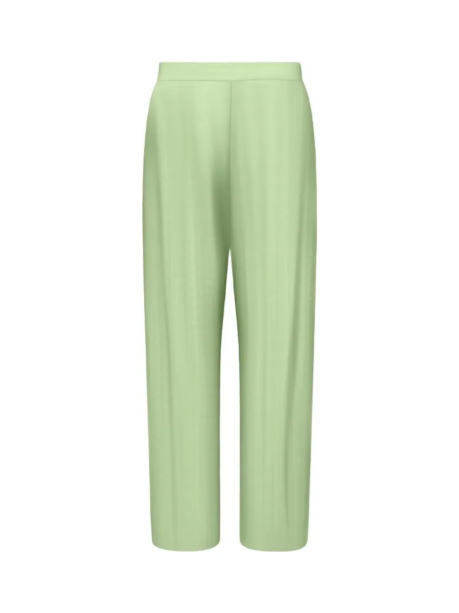 Pantalon Droit fluide Vert Femme JDY Bravo Pleat 3