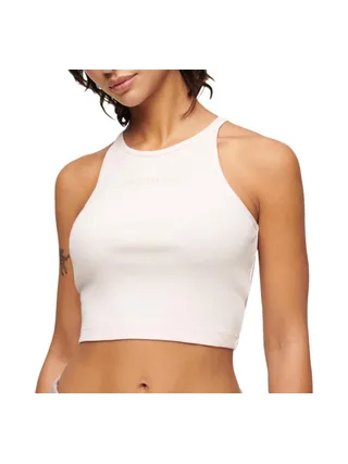 Top Blanc Femme Superdry Embroidered Racer 1