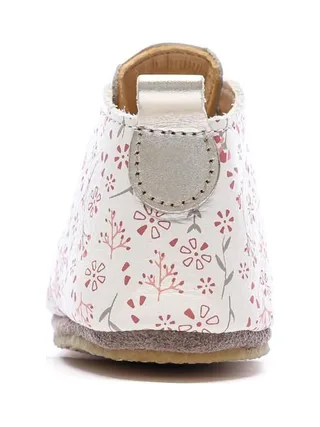 Chaussons Blanc à Fleurs Fille Aster Layas 3