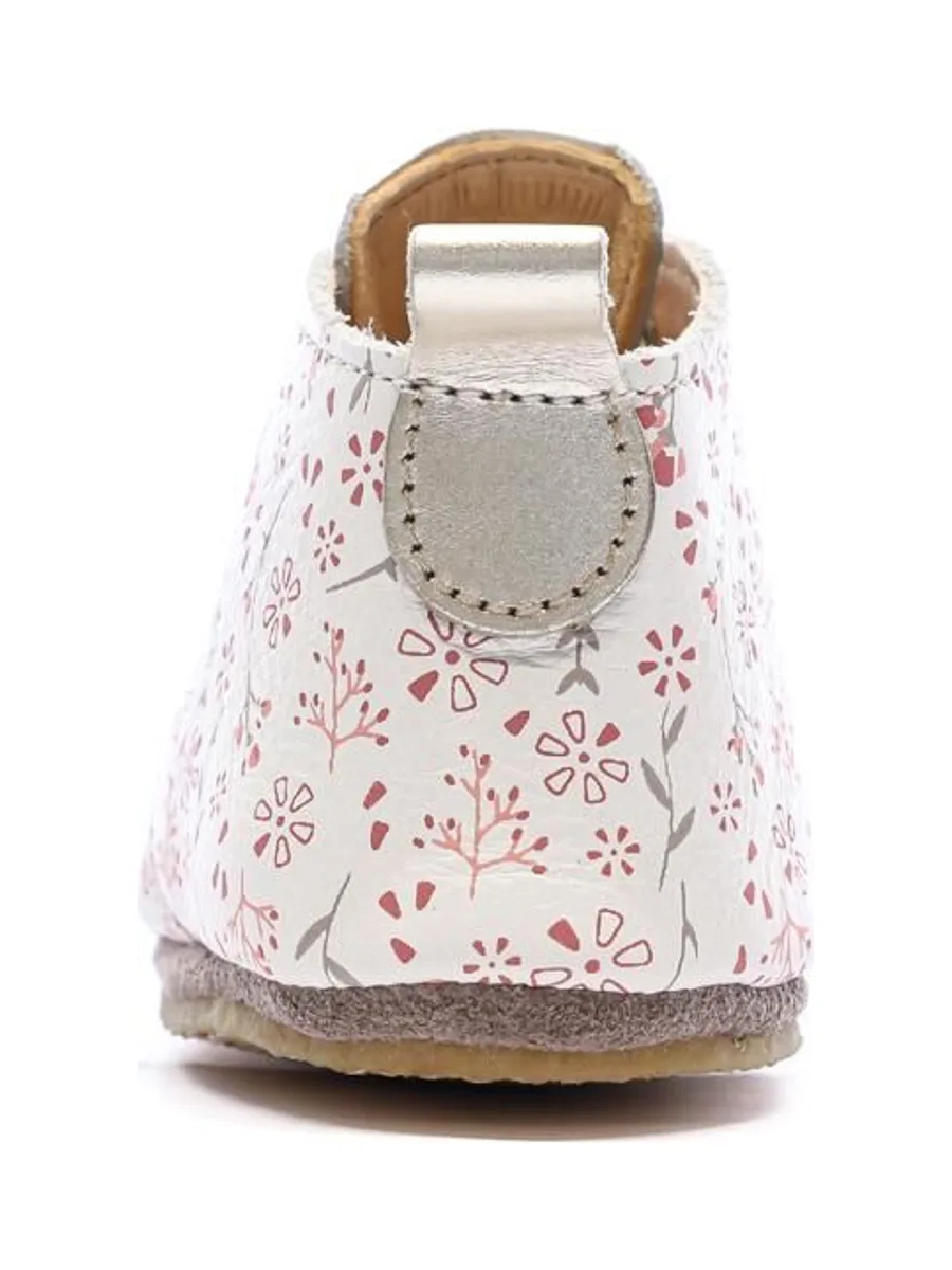 Chaussons Blanc à Fleurs Fille Aster Layas 4
