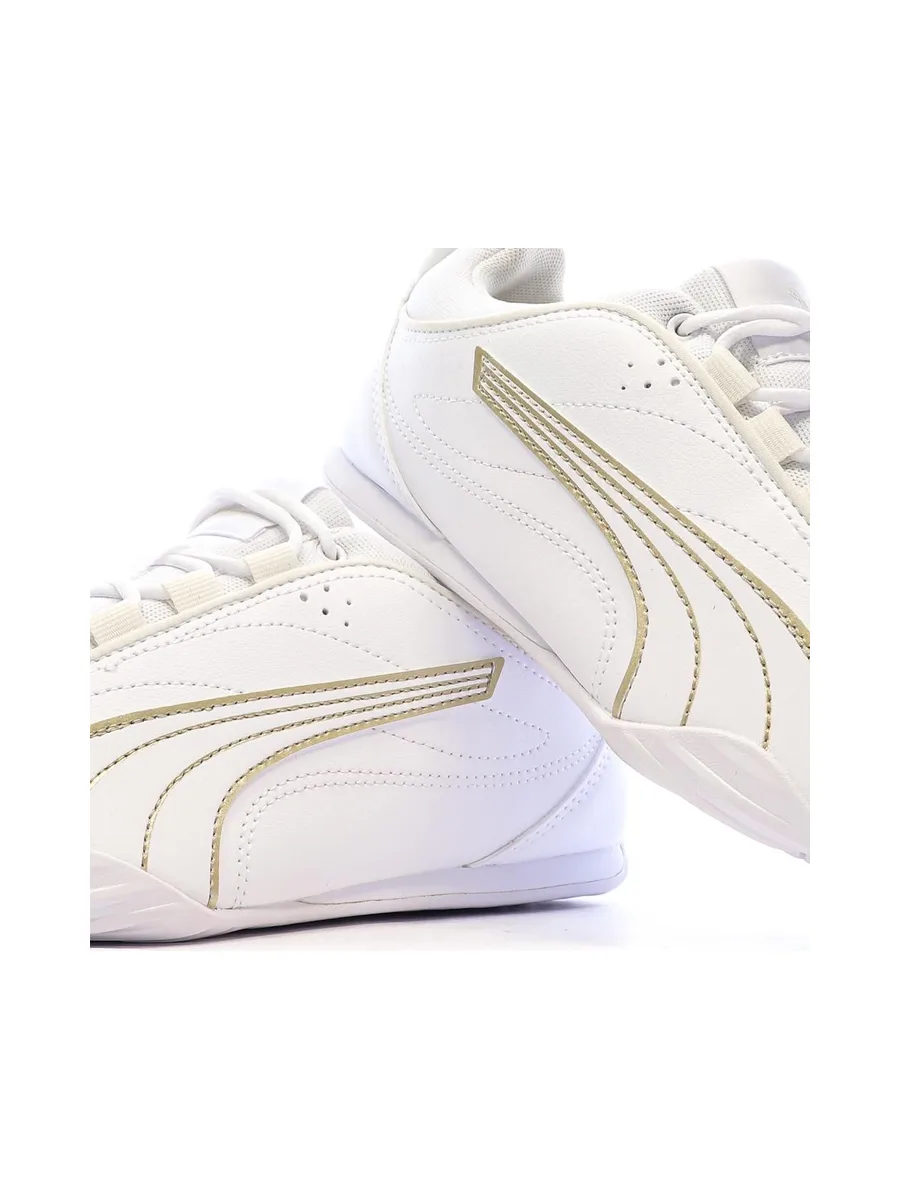 Baskets Blanches/Doré Femme Puma Catch Soleil 8