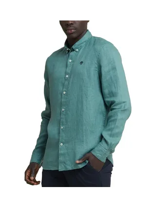 Chemise Bleu Homme Timberland Linen 1