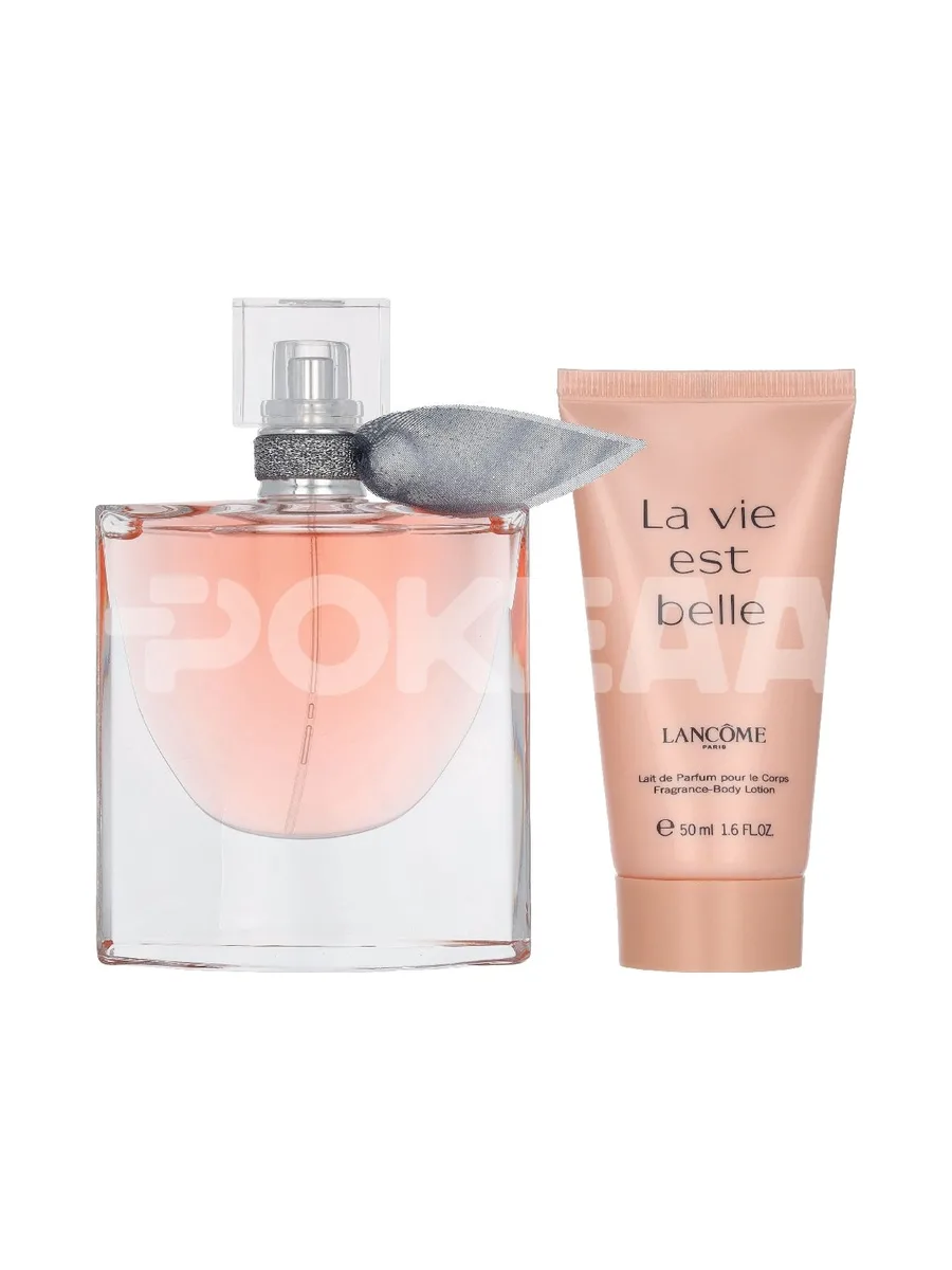 Lancome La Vie Est Belle Giftset 100ml - Edp Spray 50ml Refillable/Body Lotion 50ml 2