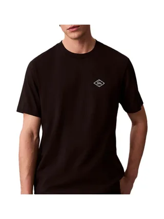 T-Shirt Noir Homme Calvin Klein Jeans Matchb 1