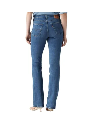 Jean 725 Bleu Foncé Femme Levi's High Rise Bootcut Med Indi 2