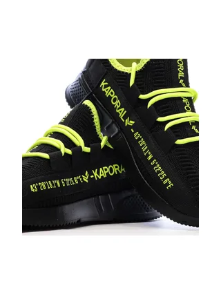 Baskets Noir/Jaune Homme Kaporal Dofino 7