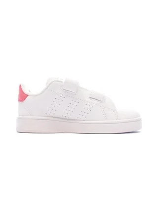 Baskets Blanc/Rose Bébé/Fille Adidas Advantage Cf 2