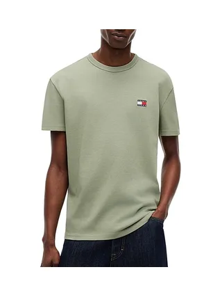 T-shirt Vert Homme Tommy Jeans Reg Badge DM0DM20322 1