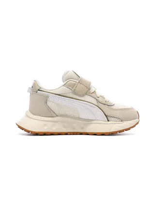 Baskets Beige/Blanches Garçon Puma Wild 2