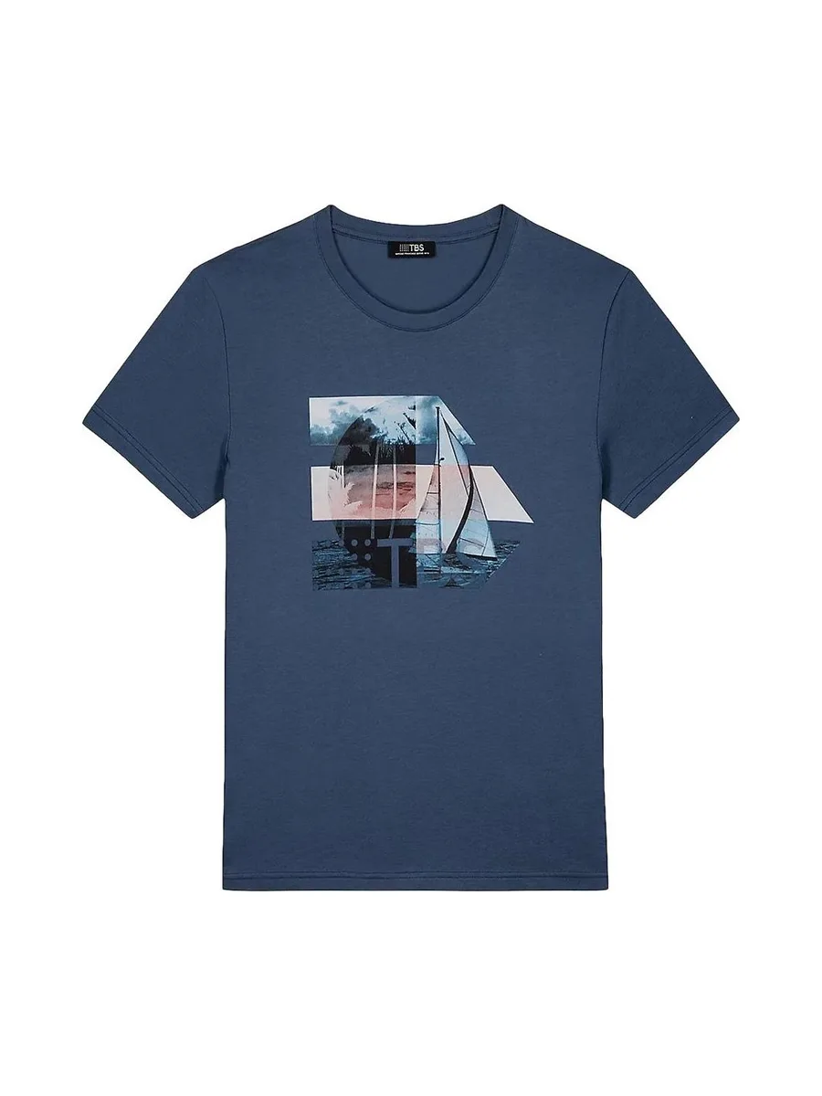 T-Shirt Marine Homme TBS TERELTEE 2