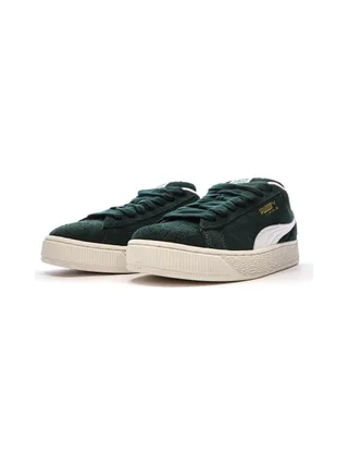 Baskets Vertes/Beiges Homme Puma Suede Xl Hairy 6