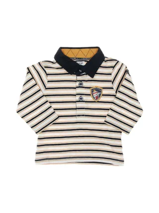 Polo Marine/Beige Garçon EOM Naimo 1