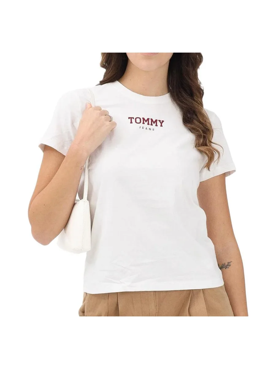 T-shirt Blanc Femme Tommy Hilfiger Tjw Reg Essential Lo 2