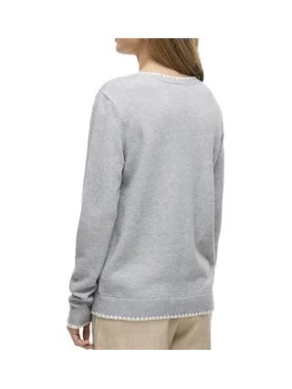 Pull Gris Femme Vila Virils 2