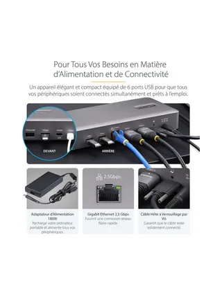 StarTech.com 155UE-USB4-DOCK laptop dock/port replicator 13