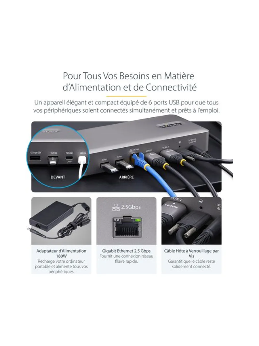 StarTech.com 155UE-USB4-DOCK laptop dock/port replicator 13