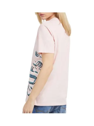 T-shirt Rose Homme Guess Vertical 2