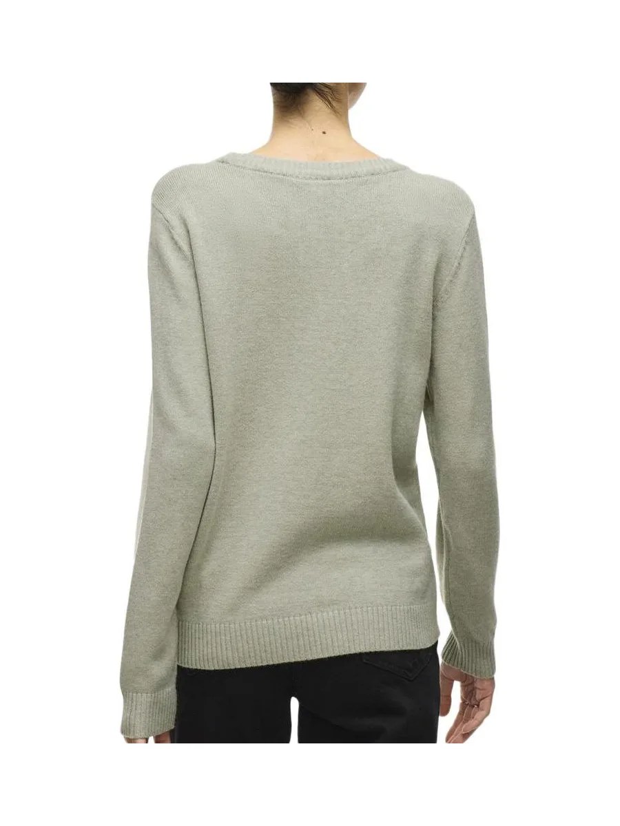Pull Vert Pale Femme Vila Viril 3