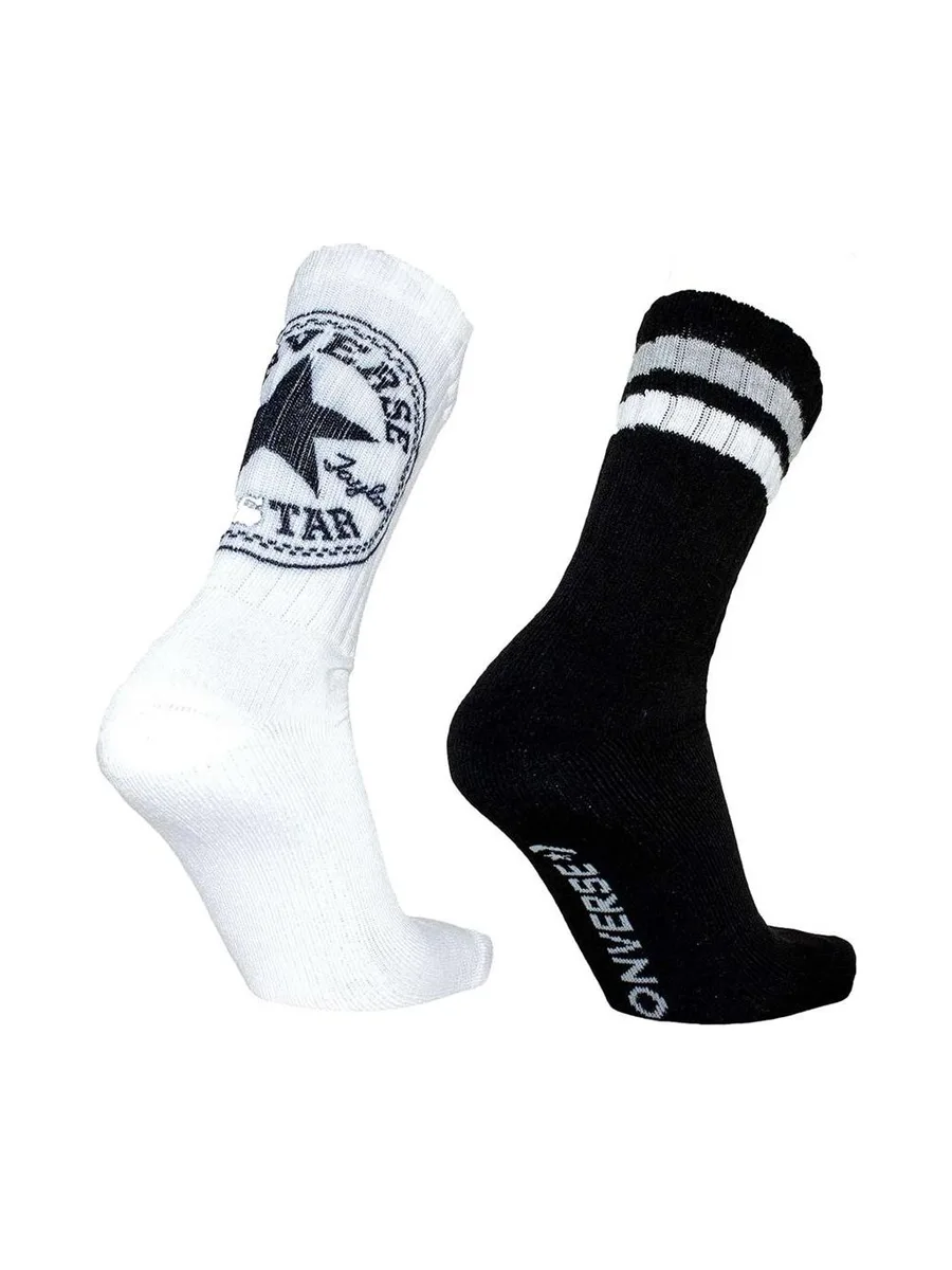Chaussettes Noires/Blanches Homme Converse E1236H 3