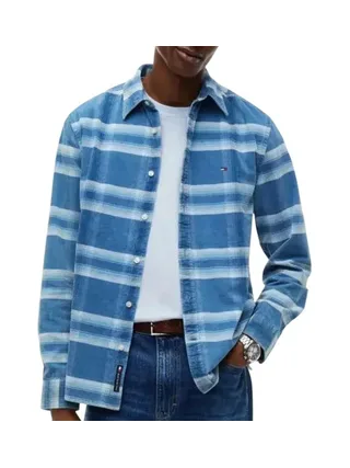 Chemise Bleu Homme Tommy Hilfiger Pattern Cord 1
