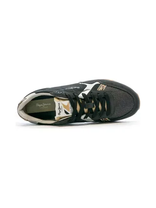 Baskets Noir Femme Pepe jeans Brit Print Night 4