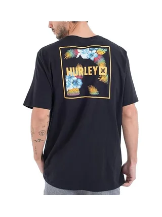 T-shirt Noir Homme Hurley Corners 2