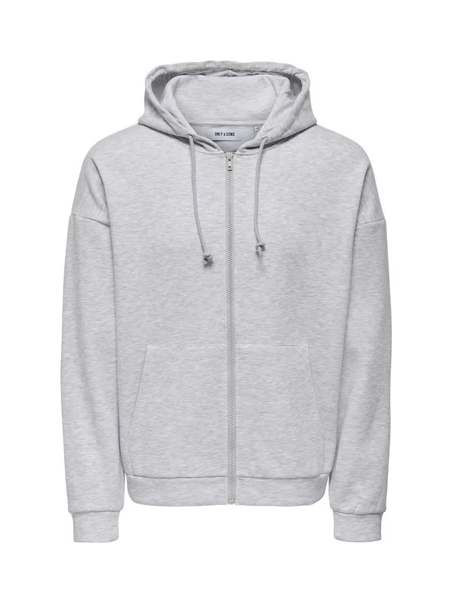 Sweat Zippé Gris Homme Only & Sons Chase 2