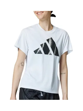T-Shirt Blanc Femme Adidas Run It 1