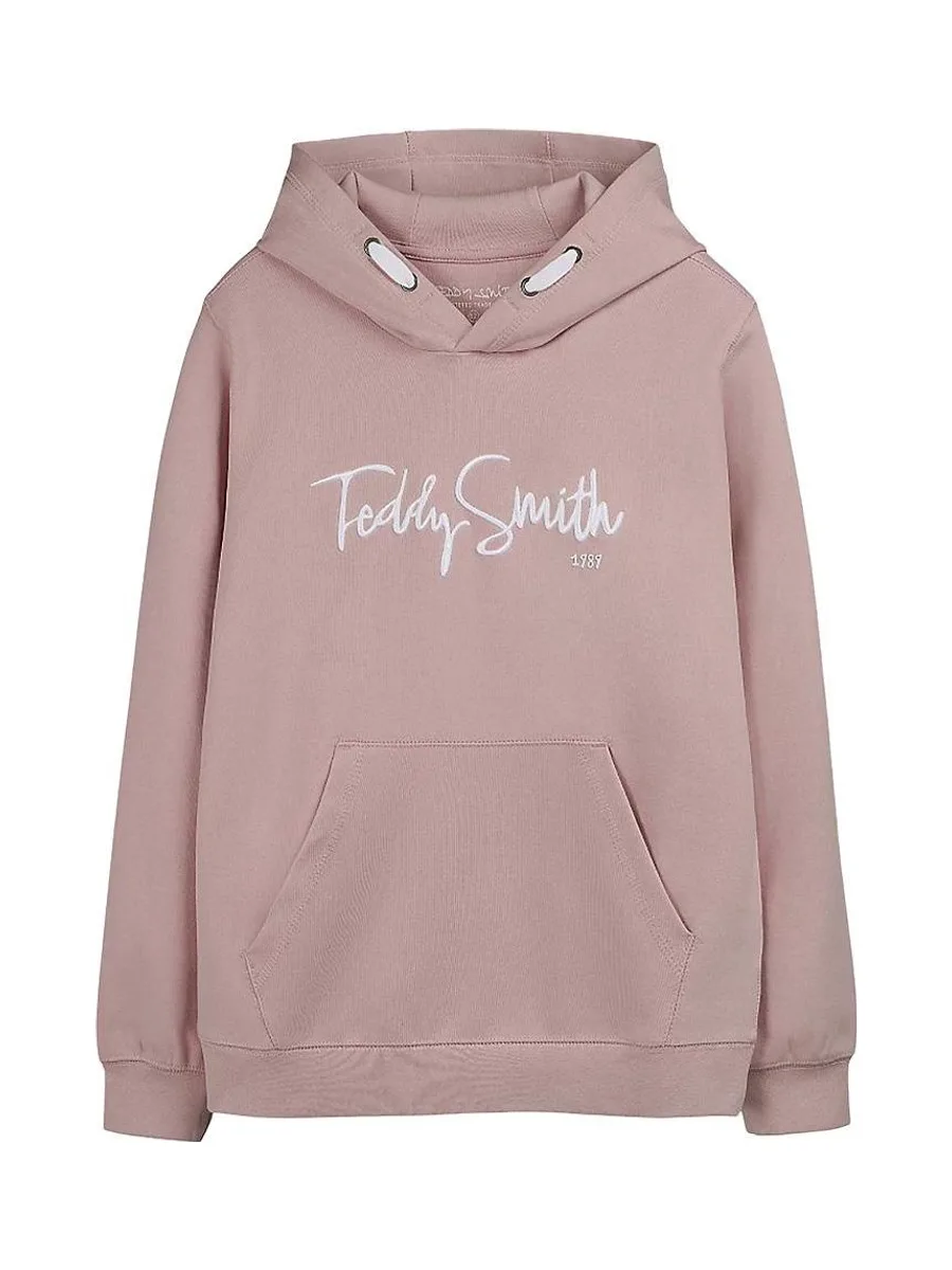 Sweat à Capuche Vieux Rose Garçon Teddy Smith Evry1 2