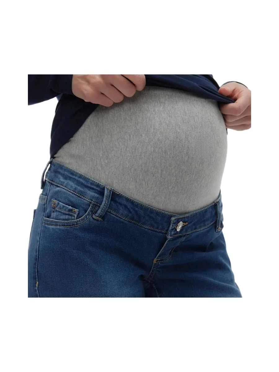 Jean Bleu Femme Vero Moda Maternity Bumpband 4