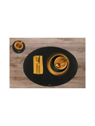 Sous-verre rond - 6 pièces - Feutre recyclé beige 23