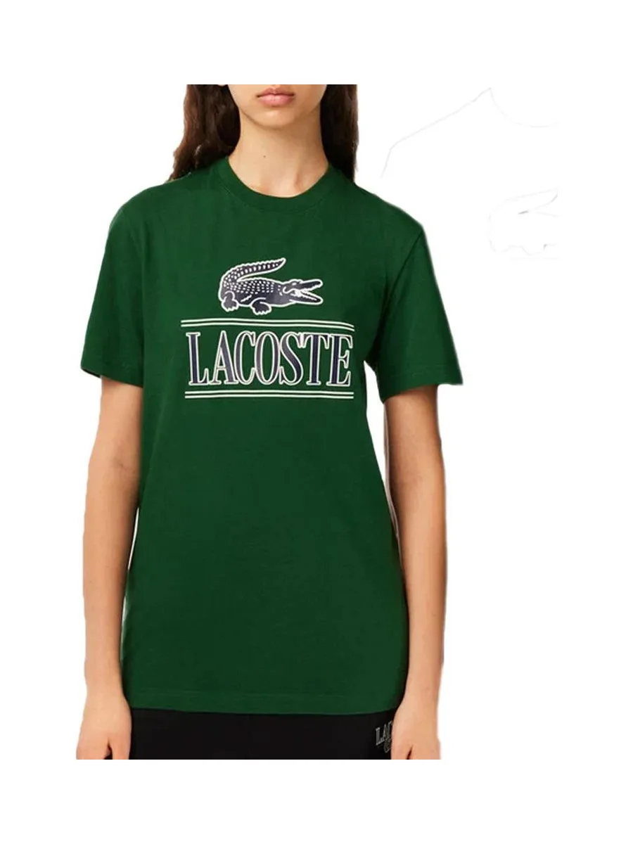 T-shirt Vert Mixte Lacoste TH1218 2