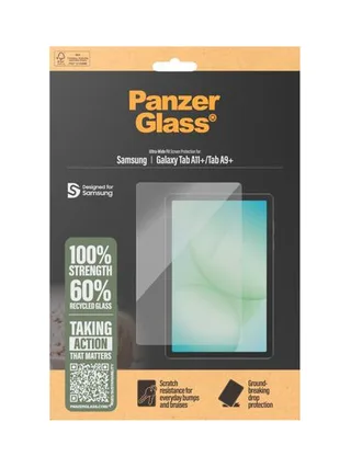 PanzerGlass ® Screen Protector Samsung Galaxy Tab A11+ | Tab A9+ | Ultra-Wide Fit 3