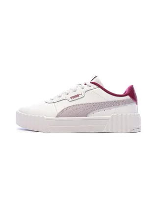 Baskets Blanches/Grises Fille Puma Carina 3.0 1