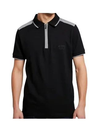 Polo Noir Homme Lee Cooper GLC2046 1