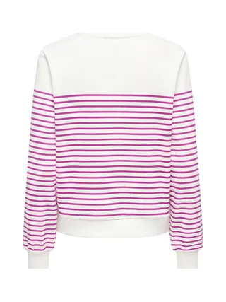 Sweat Blanc/Fushia Femme Only Bine 2