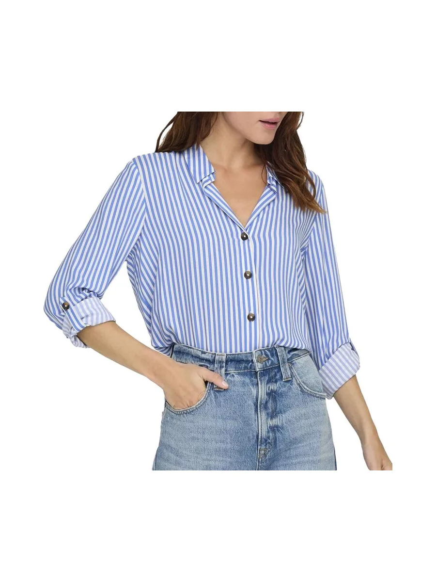 Chemise Bleu à Rayures Femme JDY Laurel 2