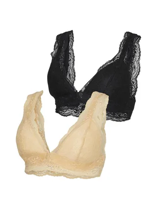 x2 Soutien gorge de Grossesse Orange/Noir Femme Mamalicious Enia 4