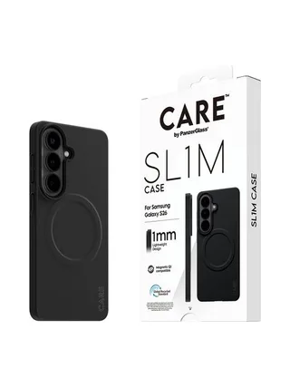 PanzerGlass CARE™ by ® SL1M Case Black w. Qi Samsung Galaxy S26 mobile phone case 6