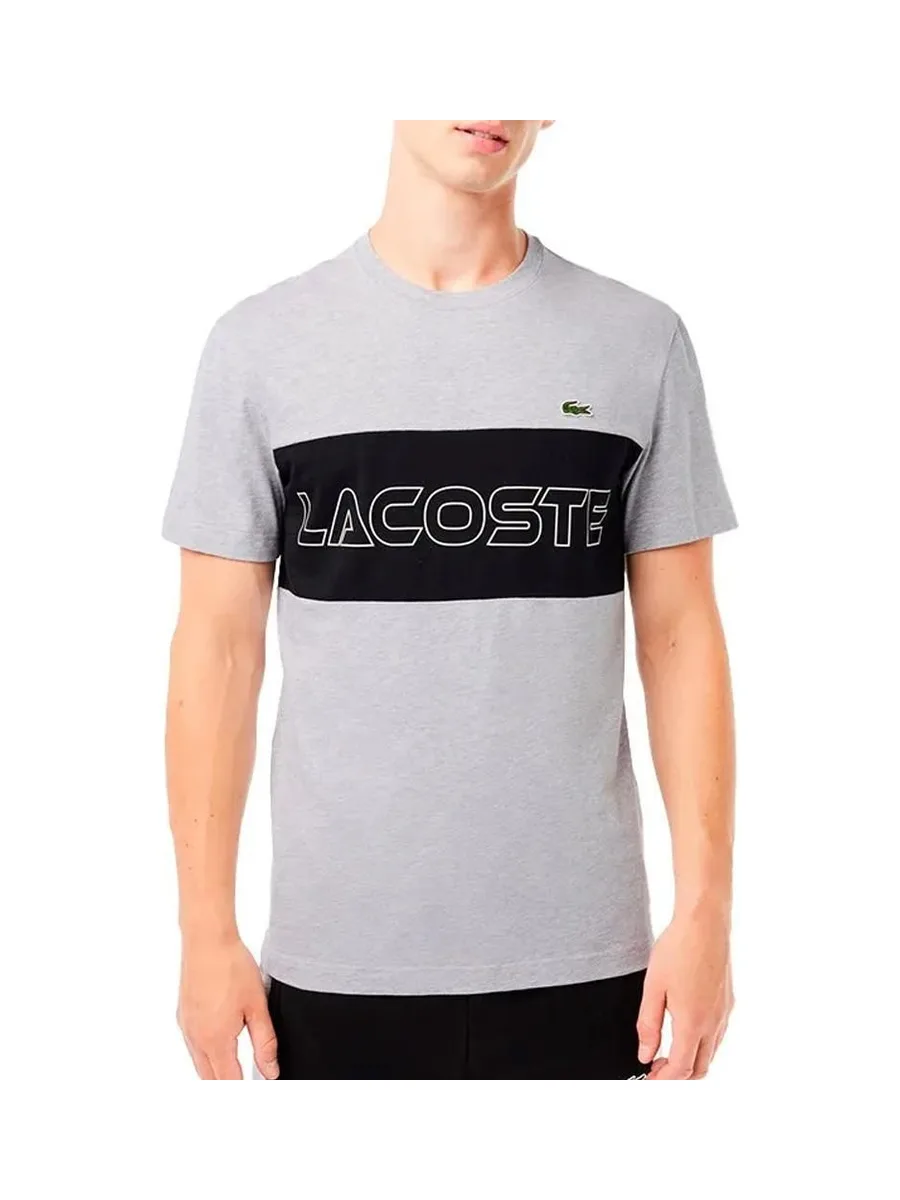 T-shirt Gris Homme Lacoste TH1712 2