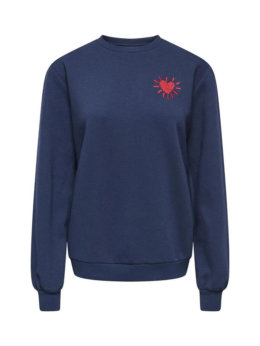 Sweat Marine/Rouge Femme Only Lelanor 2