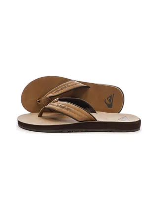 Tongs Marron Homme Quiksilver Carver Nubuck 1