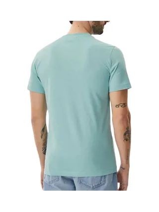 T-Shirt Turquoise Homme Calvin Klein Jeans Label 2