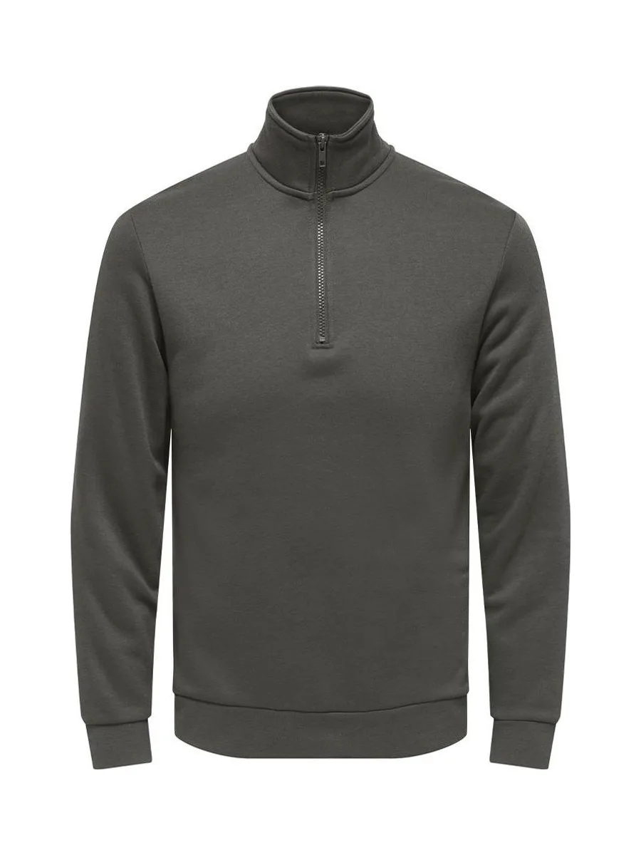 Sweat Gris Foncé Homme Only & Sons Chases 2