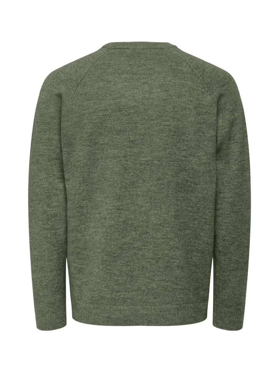 Pull Kaki Homme Only & Sons Thomas 3