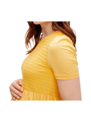 Robe de Grossesse Jaune Femme Mamalicious Lina 3