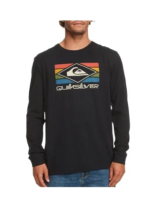 T-Shirt Manches longues Noir Homme Quiksilver Qsrainbowls 1