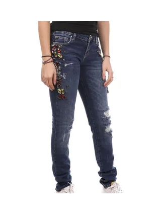 Jean Slim Bleu brut Femme Guess FYLT 1