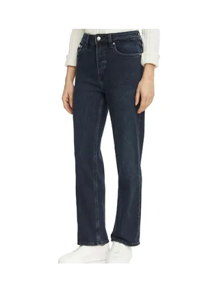 Jean Straight Bleu Femme Calvin Klein Jeans High Rise 1